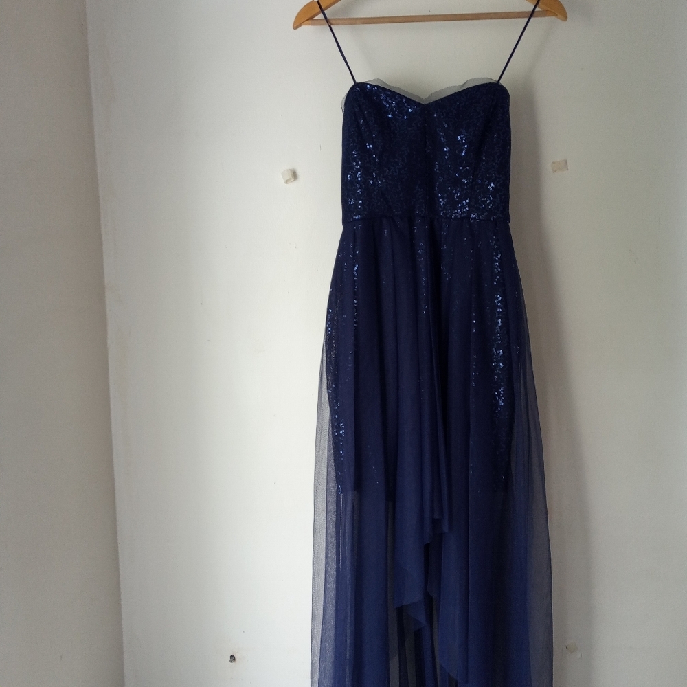 NWT Max and Cleo Navy Blue Straple Kathy Dress